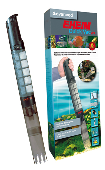 Sifón de grava y extractor de lodos para acuario Eheim Quick Vac Pro a pilas