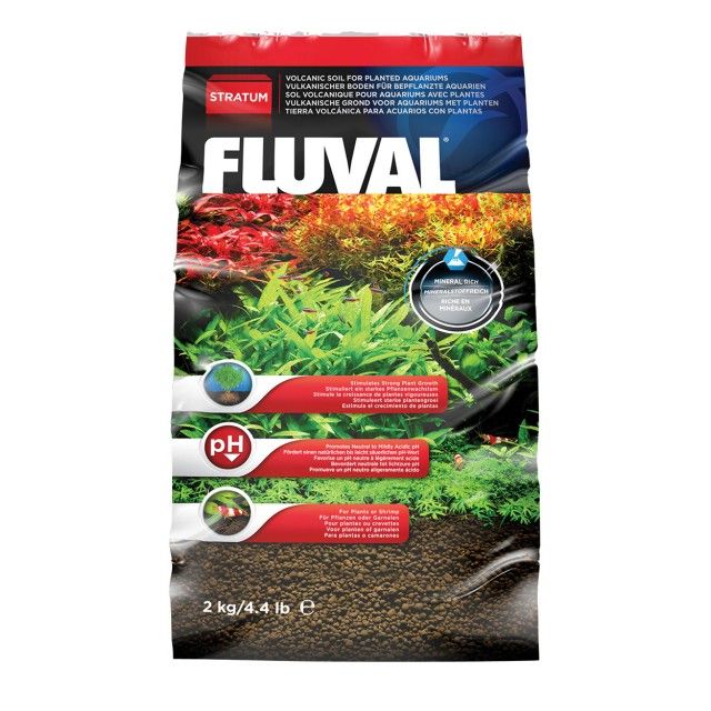 Sustrato nutritivo activo Fluval Plant and Shrimp Stratum para acuarios plantados y de gambas