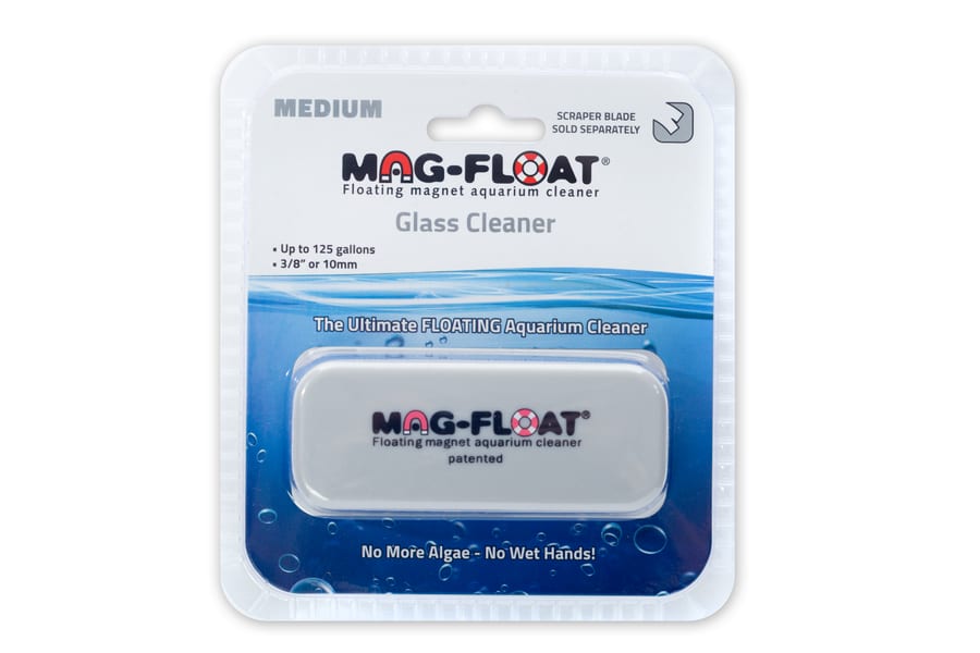 Imán limpiacristales flotante Mag-Float 125 medium para acuario con almohadilla de fieltro