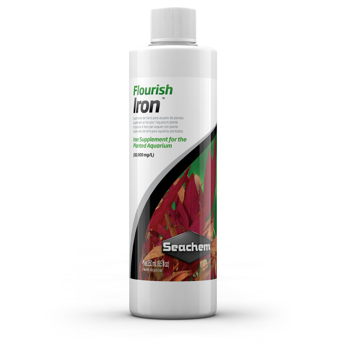 Botella de suplemento Seachem Flourish Iron 500 mL para plantas de acuario