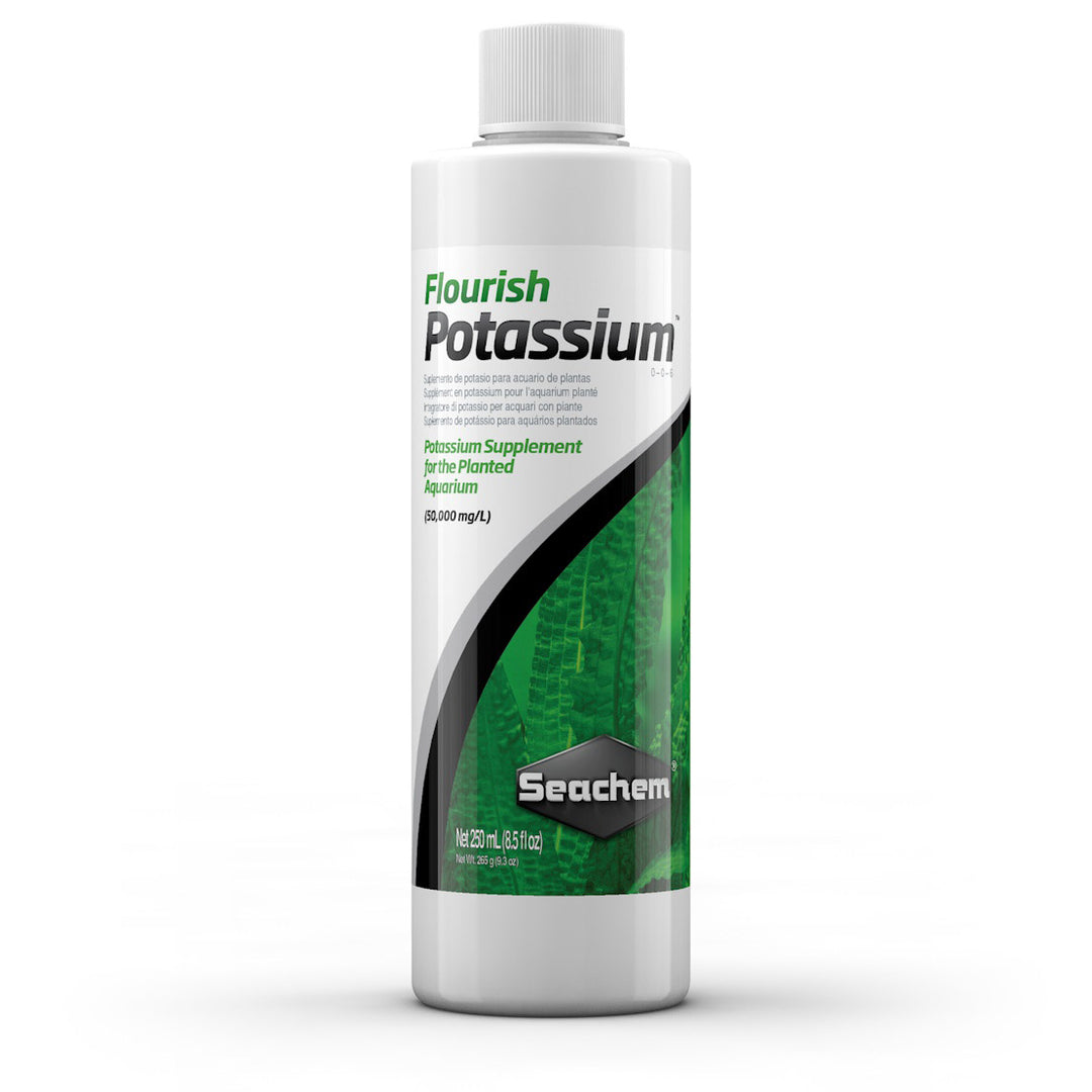 Suplemento de elemento único Seachem Flourish Potassium para plantas de acuario 500 mL