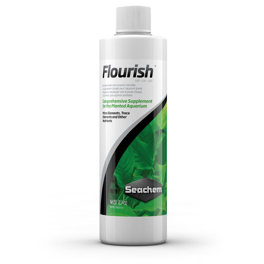 Botella Seachem Flourish suplemento completo para plantas de agua dulce 500 mL